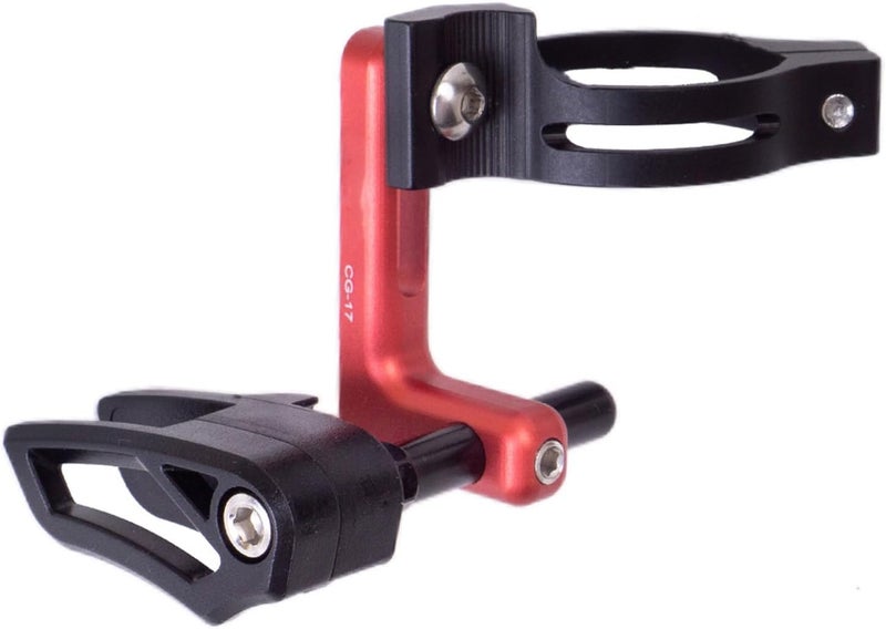 Gaderth Chain Guide Mountain Bike, MTB Chain Guide, Chain Guide Protector Aluminium Alloy, Bicycle Chain Protector, Clamp Mount Chain Stabilizer, Bike Chain Guard for Most Bicycle red 34.9 clamp Ring - Image 2